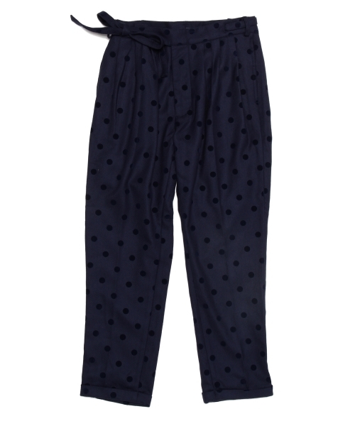 BEAMS BOY（ビームスボーイ）の「BEAMS BOY / フロッキー ドット グルカ スラックス（スラックス・レディース・ブラック/ネイビー・ONE SIZE）」の15枚目の写真