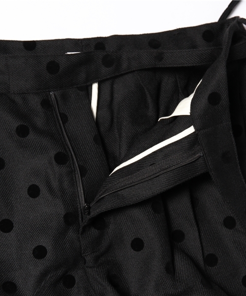 BEAMS BOY（ビームスボーイ）の「BEAMS BOY / フロッキー ドット グルカ スラックス（スラックス・レディース・ブラック/ネイビー・ONE SIZE）」の9枚目の写真