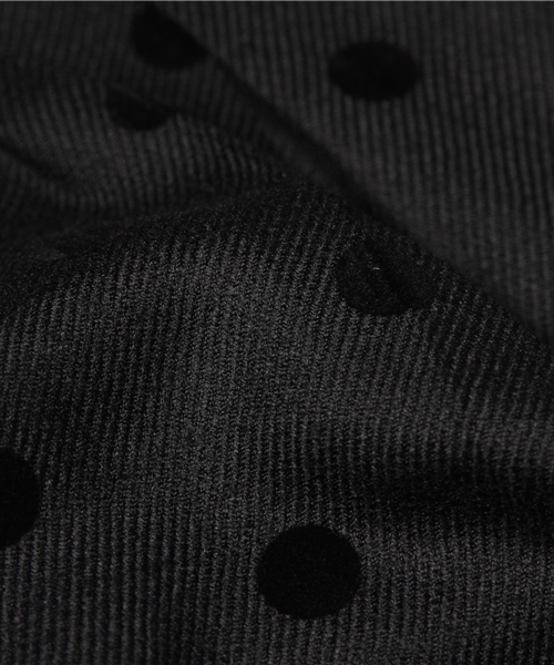 BEAMS BOY（ビームスボーイ）の「BEAMS BOY / フロッキー ドット グルカ スラックス（スラックス・レディース・ブラック/ネイビー・ONE SIZE）」の10枚目の写真