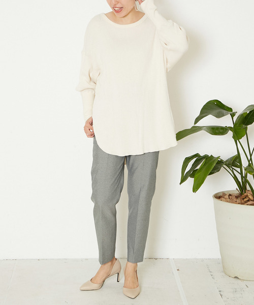 Liesse（リエス）の「センタープレスパンツ（その他パンツ・レディース・グレー/ベージュ・S/M/L）」の8枚目の写真