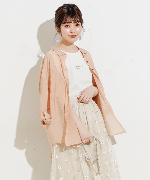 natural couture(ナチュラルクチュール)の「ちびロゴノースリT(Tシャツ/カットソー・レディース・オフホワイト/ミント/モカ/スミクロ・FREE)」の16枚目の写真