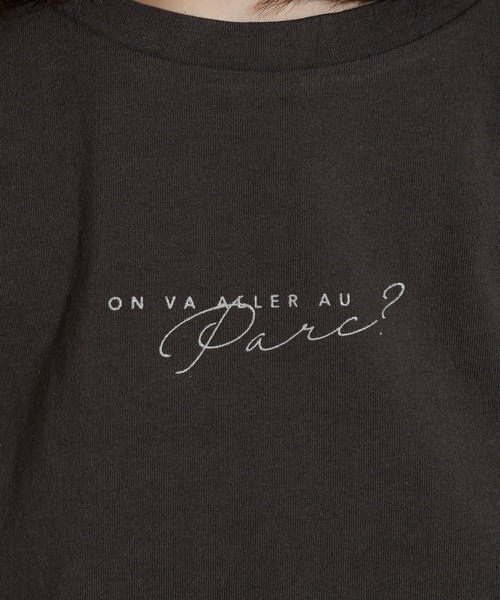 natural couture(ナチュラルクチュール)の「ちびロゴノースリT(Tシャツ/カットソー・レディース・オフホワイト/ミント/モカ/スミクロ・FREE)」の22枚目の写真