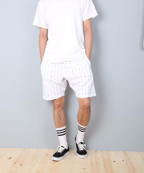 Champion(チャンピオン)の「【CHAMPION/チャンピオン】総柄リバースウイーブショーツ C3-R511 ゆったりとしたシルエット(スウェットパンツ・メンズ・ホワイト/オレンジ/ダークグリーン/ネイビー・LARGE/MEDIUM/X-LARGE)」の10枚目の写真