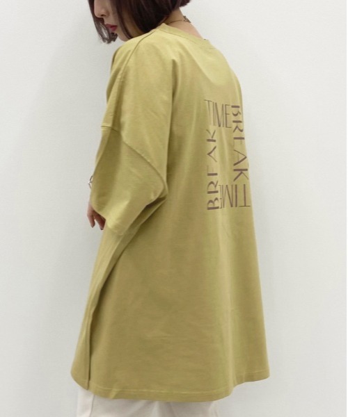 apres jour mignon(アプレジュールミニョン)の「アソートスリットBIGTシャツ4【ZOZOTOWN限定アイテム】(Tシャツ/カットソー・レディース・ホワイト/ホワイト系その他/その他/ライトホワイト/パープル/チャコールグレー/カーキ/パープル系その他/ホワイト系その他2/オレンジ系その他/グリーン系その他/オフホワイト/ダークブルー/ブラック・フリー)」の9枚目の写真