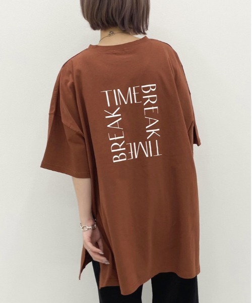 apres jour mignon(アプレジュールミニョン)の「アソートスリットBIGTシャツ4【ZOZOTOWN限定アイテム】(Tシャツ/カットソー・レディース・ホワイト/ホワイト系その他/その他/ライトホワイト/パープル/チャコールグレー/カーキ/パープル系その他/ホワイト系その他2/オレンジ系その他/グリーン系その他/オフホワイト/ダークブルー/ブラック・フリー)」の13枚目の写真
