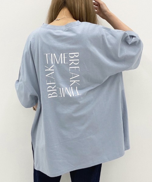apres jour mignon(アプレジュールミニョン)の「アソートスリットBIGTシャツ4【ZOZOTOWN限定アイテム】(Tシャツ/カットソー・レディース・ホワイト/ホワイト系その他/その他/ライトホワイト/パープル/チャコールグレー/カーキ/パープル系その他/ホワイト系その他2/オレンジ系その他/グリーン系その他/オフホワイト/ダークブルー/ブラック・フリー)」の14枚目の写真