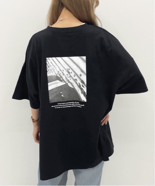 apres jour mignon(アプレジュールミニョン)の「アソートスリットBIGTシャツ4【ZOZOTOWN限定アイテム】(Tシャツ/カットソー・レディース・ホワイト/ホワイト系その他/その他/ライトホワイト/パープル/チャコールグレー/カーキ/パープル系その他/ホワイト系その他2/オレンジ系その他/グリーン系その他/オフホワイト/ダークブルー/ブラック・フリー)」の18枚目の写真