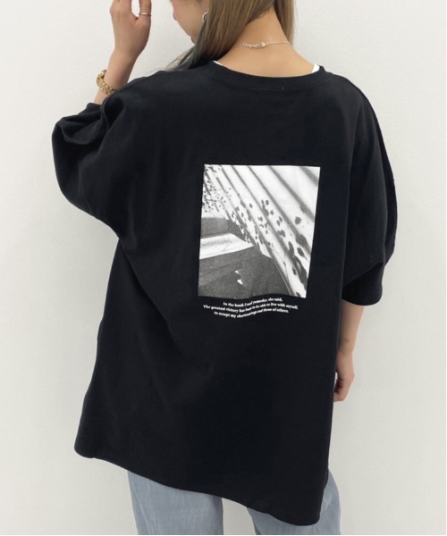 apres jour mignon(アプレジュールミニョン)の「アソートスリットBIGTシャツ4【ZOZOTOWN限定アイテム】(Tシャツ/カットソー・レディース・ホワイト/ホワイト系その他/その他/ライトホワイト/パープル/チャコールグレー/カーキ/パープル系その他/ホワイト系その他2/オレンジ系その他/グリーン系その他/オフホワイト/ダークブルー/ブラック・フリー)」の19枚目の写真