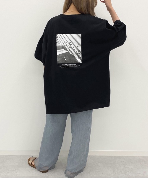 apres jour mignon(アプレジュールミニョン)の「アソートスリットBIGTシャツ4【ZOZOTOWN限定アイテム】(Tシャツ/カットソー・レディース・ホワイト/ホワイト系その他/その他/ライトホワイト/パープル/チャコールグレー/カーキ/パープル系その他/ホワイト系その他2/オレンジ系その他/グリーン系その他/オフホワイト/ダークブルー/ブラック・フリー)」の21枚目の写真