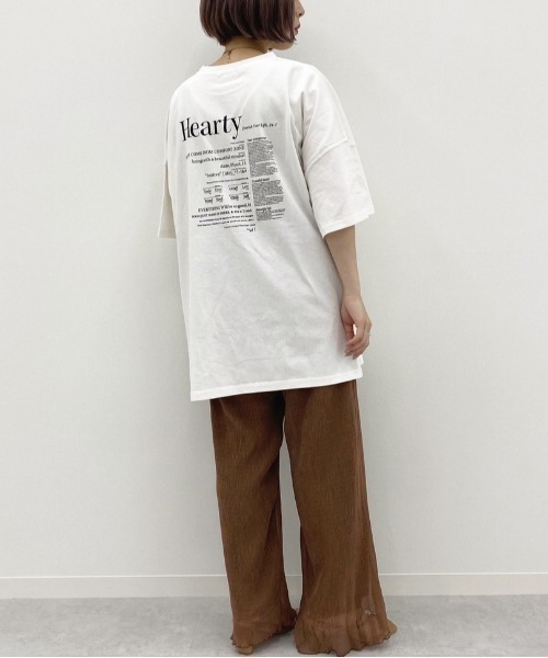 apres jour mignon(アプレジュールミニョン)の「アソートスリットBIGTシャツ4【ZOZOTOWN限定アイテム】(Tシャツ/カットソー・レディース・ホワイト/ホワイト系その他/その他/ライトホワイト/パープル/チャコールグレー/カーキ/パープル系その他/ホワイト系その他2/オレンジ系その他/グリーン系その他/オフホワイト/ダークブルー/ブラック・フリー)」の16枚目の写真