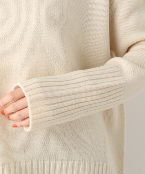 A part by(アパートバイ)の「5GWオフタートル 910535(ニット/セーター・レディース・ライトグレー/ベージュ/オフホワイト/ダークネイビー/グリーン系その他4/ホワイト系その他3/ブラック/グレー系その他2/グリーン系その他5・FREE)」の15枚目の写真