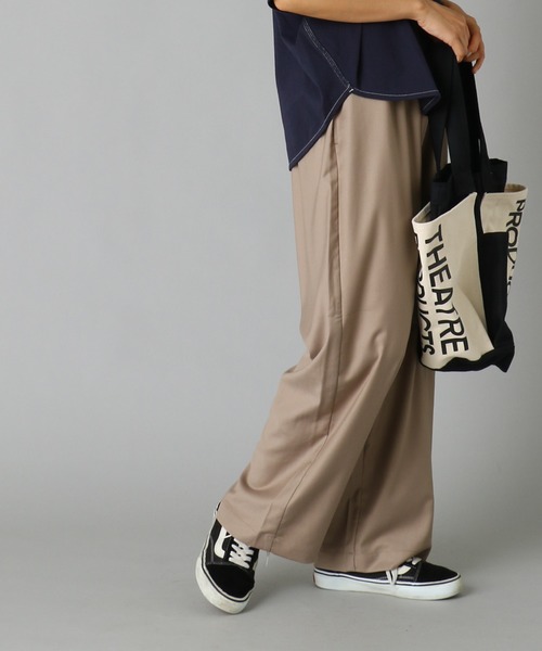 PUAL CE CIN(ピュアルセシン)の「ゆるっとボトムワイド(その他パンツ・レディース・グリーン/ベージュ/ネイビー/カーキ・FREE)」の2枚目の写真