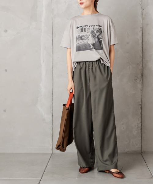 PUAL CE CIN(ピュアルセシン)の「ゆるっとボトムワイド(その他パンツ・レディース・グリーン/ベージュ/ネイビー/カーキ・FREE)」の21枚目の写真