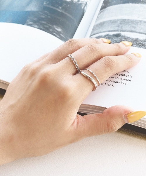 apres jour mignon（アプレジュールミニョン）の「【apresjour mignon×ARIAZ】シンプルリング3セット（リング・レディース・シルバー/ゴールド/シルバー系その他3/シルバー系その他2/ゴールド系その他3/ゴールド系その他2・ONESIZE）」の2枚目の写真