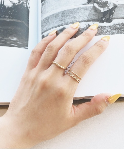 apres jour mignon（アプレジュールミニョン）の「【apresjour mignon×ARIAZ】シンプルリング3セット（リング・レディース・シルバー/ゴールド/シルバー系その他3/シルバー系その他2/ゴールド系その他3/ゴールド系その他2・ONESIZE）」の5枚目の写真