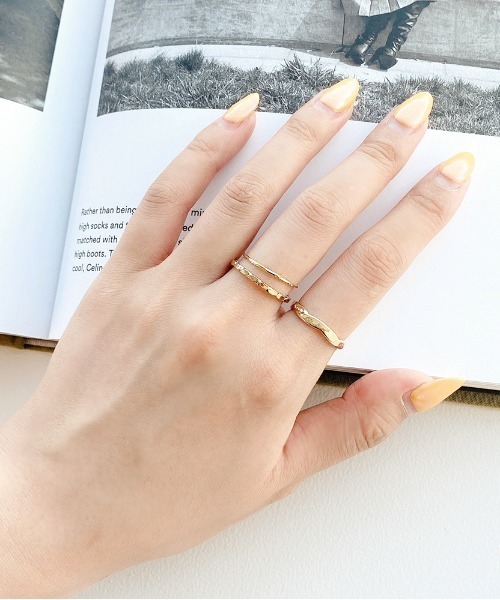 apres jour mignon（アプレジュールミニョン）の「【apresjour mignon×ARIAZ】シンプルリング3セット（リング・レディース・シルバー/ゴールド/シルバー系その他3/シルバー系その他2/ゴールド系その他3/ゴールド系その他2・ONESIZE）」の6枚目の写真
