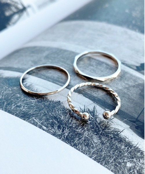 apres jour mignon（アプレジュールミニョン）の「【apresjour mignon×ARIAZ】シンプルリング3セット（リング・レディース・シルバー/ゴールド/シルバー系その他3/シルバー系その他2/ゴールド系その他3/ゴールド系その他2・ONESIZE）」の18枚目の写真