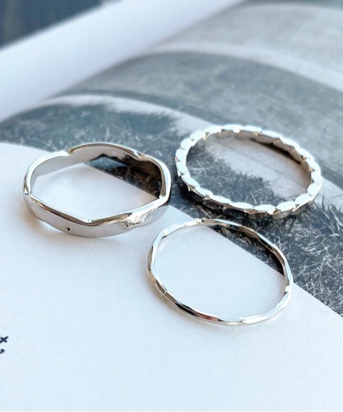 apres jour mignon（アプレジュールミニョン）の「【apresjour mignon×ARIAZ】シンプルリング3セット（リング・レディース・シルバー/ゴールド/シルバー系その他3/シルバー系その他2/ゴールド系その他3/ゴールド系その他2・ONESIZE）」の7枚目の写真