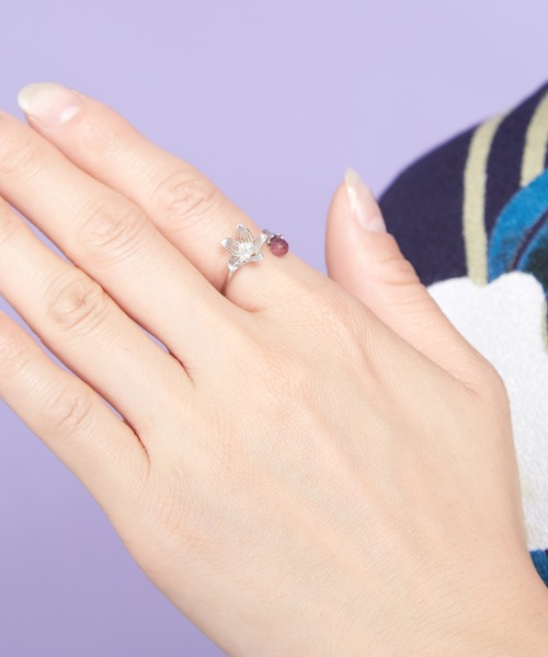倭物やカヤ（ワモノヤカヤ）の「【倭物やカヤ】-TOUHANA- 冬花しずくリング（リング・レディース・その他1/その他3/その他2・FREE）」の4枚目の写真