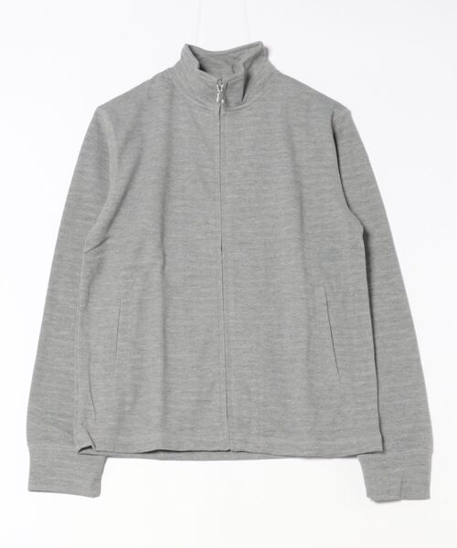 STYLEBLOCK（スタイルブロック）の「TCポンチ裏ボーダーフルZIPスタンドジャケット（その他アウター・メンズ・ネイビー/ベージュ/グレー/ブラック・L/M/LL）」の3枚目の写真