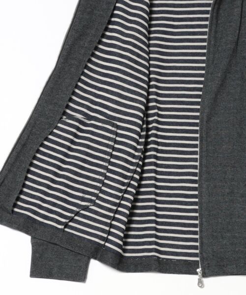 STYLEBLOCK（スタイルブロック）の「TCポンチ裏ボーダーフルZIPスタンドジャケット（その他アウター・メンズ・ネイビー/ベージュ/グレー/ブラック・L/M/LL）」の5枚目の写真