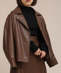 ap retro | エコレザーライダースブルゾン【ZOZOTOWN限定商品】(ブルゾン)