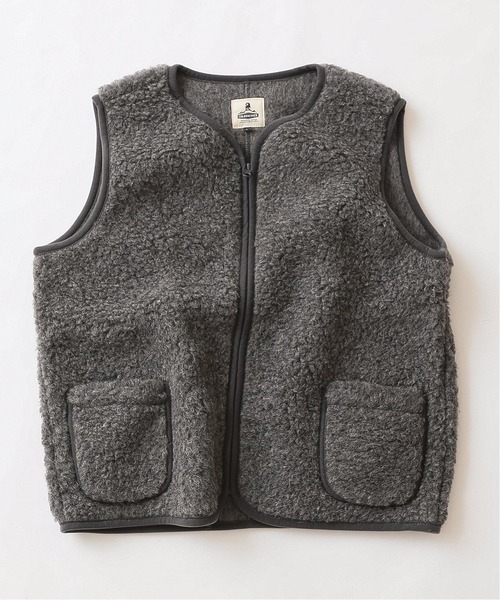 COLD BREAKER(コールドブレーカー)の「【COLD BREAKER/コールドブレイカー】 417 BOA BODYWARMER(ブルゾン・メンズ・チャコールグレー/ブラック/ブラウン・MEDIUM/LARGE)」の3枚目の写真