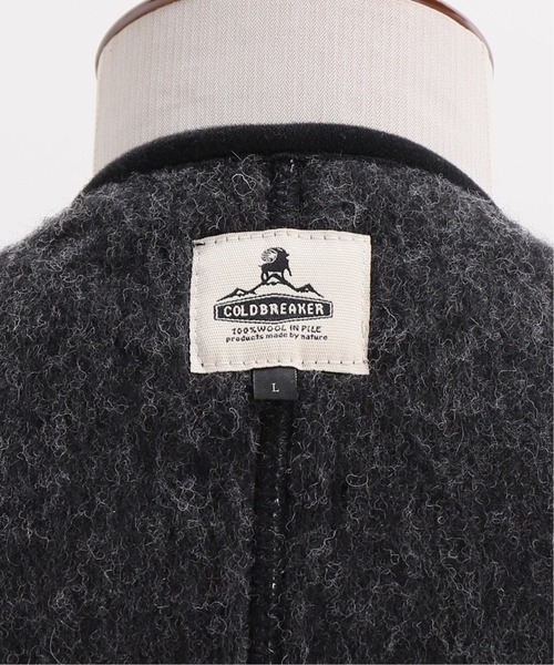 COLD BREAKER(コールドブレーカー)の「【COLD BREAKER/コールドブレイカー】 417 BOA BODYWARMER(ブルゾン・メンズ・チャコールグレー/ブラック/ブラウン・MEDIUM/LARGE)」の10枚目の写真