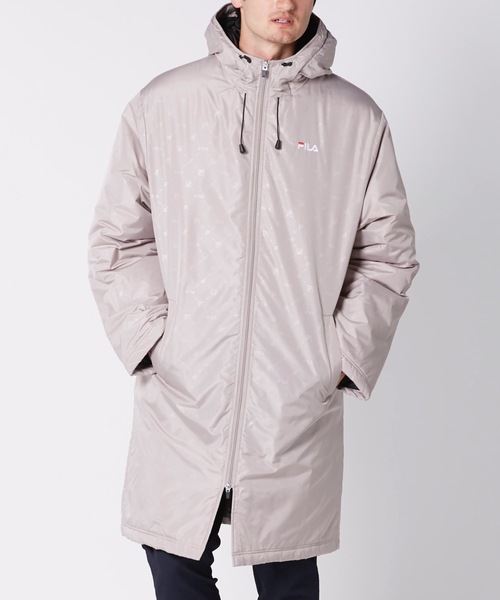 FILA(フィラ)の「【FILA / フィラ】中綿ベンチコート / ユニセックス(その他アウター・メンズ・ベージュ/ネイビー/ブラック・MEDIUM/LARGE/X-LARGE)」の2枚目の写真
