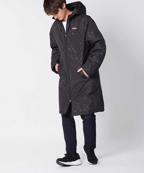 FILA(フィラ)の「【FILA / フィラ】中綿ベンチコート / ユニセックス(その他アウター・メンズ・ベージュ/ネイビー/ブラック・MEDIUM/LARGE/X-LARGE)」の7枚目の写真