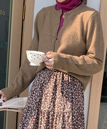 DAY CLOSET | 【non-no1.2月合併号掲載/低身長・小柄さんサイズ】レディース 中厚手ミディレトロカラーニットカーディガン ショート丈(カーディガン/ボレロ)