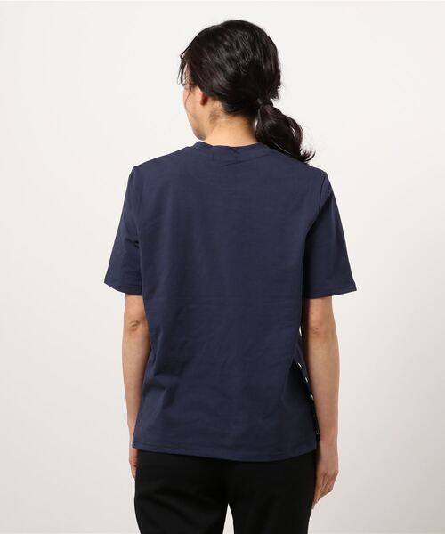 BDONNA（ビドンナ）の「丸首プリントTシャツ（Tシャツ/カットソー・レディース・ホワイト/ライトグレー/ネイビー・MEDIUM）」の6枚目の写真