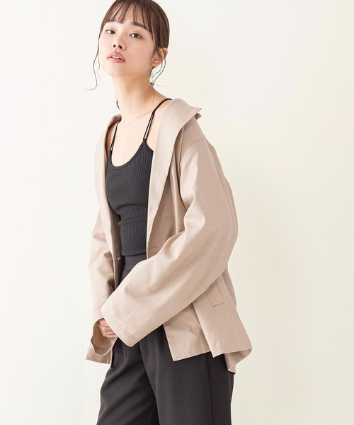 INNOCENT BLUE(イノセントブルー)の「【innocent blue/イノセントブルー】バックレースカップ付キャミソール 肉感ストレッチテレコリブ使用(タンクトップ・レディース・ブラック/ベージュ/オフホワイト/ライトブラウン・MEDIUM)」の14枚目の写真