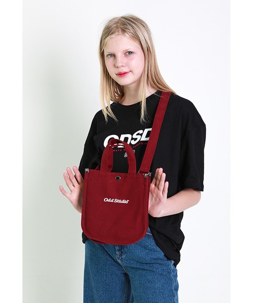 ODD STUDIO(オッドスタジオ)の「『ODD STUDIO/オッドスタジオ』ODSD LOGO SHORT SLEEVE T-SHIRT/ロゴプリント ショートスリーブ Tシャツ 半袖 ハーフスリーブカットソー(Tシャツ/カットソー・レディース・ダークブルー/ブラック/ホワイト/ライトブルー/アイボリー/ネイビー/パープル・M/FREE/L)」の12枚目の写真