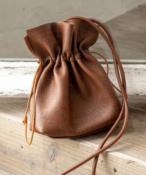 セール】ペイズリー柄 巾着バック／【WEB/EC限定商品】（ショルダー