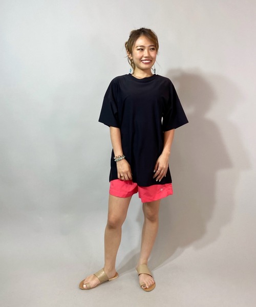 Ocean Pacific（オーシャンパシフィック）の「OP/オーピー 水陸両用無地ラッシュTシャツ   521453（Tシャツ/カットソー・レディース・ホワイト/ブラック/ベージュ・M/L）」の8枚目の写真