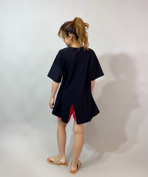 Ocean Pacific（オーシャンパシフィック）の「OP/オーピー 水陸両用無地ラッシュTシャツ   521453（Tシャツ/カットソー・レディース・ホワイト/ブラック/ベージュ・M/L）」の9枚目の写真