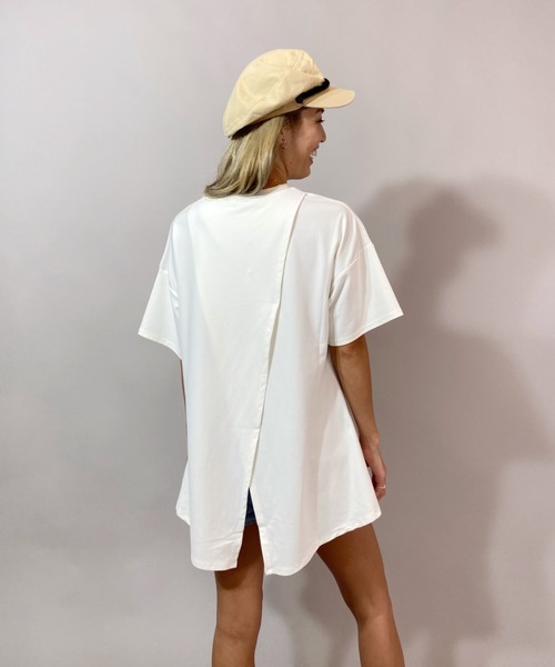 Ocean Pacific（オーシャンパシフィック）の「OP/オーピー 水陸両用無地ラッシュTシャツ   521453（Tシャツ/カットソー・レディース・ホワイト/ブラック/ベージュ・M/L）」の12枚目の写真