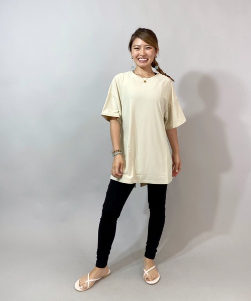 Ocean Pacific（オーシャンパシフィック）の「OP/オーピー 水陸両用無地ラッシュTシャツ   521453（Tシャツ/カットソー・レディース・ホワイト/ブラック/ベージュ・M/L）」の17枚目の写真