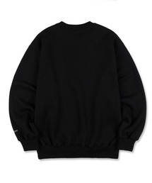 SCULPTOR スウェット　黒 SCULPTOR（スカルプター）の「Satin Applique Sweatshirt/サテン