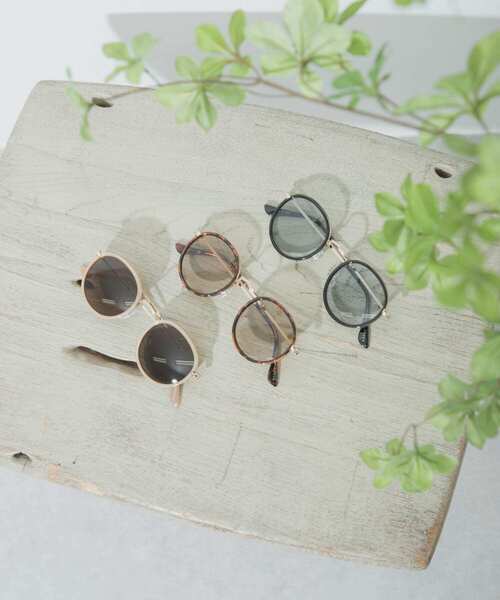 SENSE OF PLACE by URBAN RESEARCH（センスオブプレイスバイアーバンリサーチ）の「ラウンドフレームサングラス（サングラス・レディース・ベージュ/ブラウン/ブラック・ONE）」の10枚目の写真