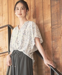 GLOBAL WORK | サラサラリラックスプリントブラウス半袖/934177(シャツ/ブラウス)