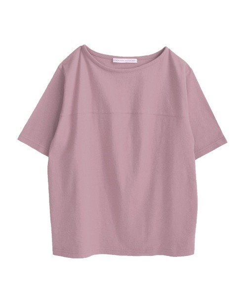 zootie（ズーティー）の「コットンカットソー［半袖/無地］（Tシャツ/カットソー・レディース・ライトグレー/ダークラベンダー/チャコール/ブラック/ベージュ系その他/ホワイト・L/M/LL）」の18枚目の写真