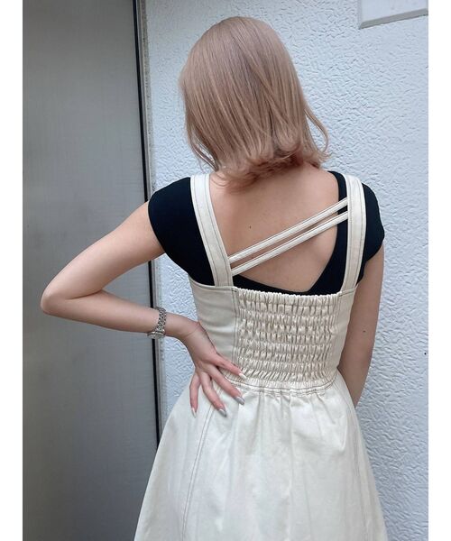 MURUA(ムルーア)の「デニムマキシワンピース(ワンピース・レディース・ホワイト/ブルー・1/2)」の22枚目の写真