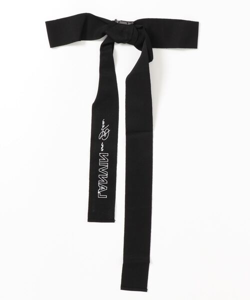 希少新品⭐ランバンオンブルー☆リボン✫ブローチ付き ワンピース 38 ホワイト LANVIN en Bleu（ランバンオンブルー）の「リボンブローチカット