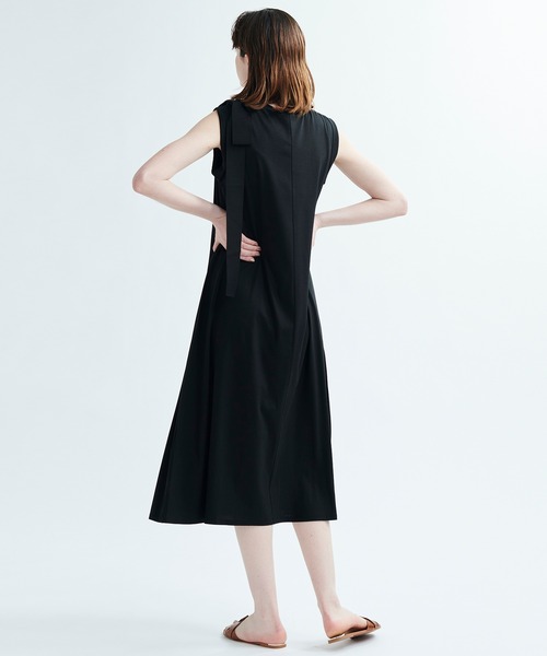 LANVIN en Bleu ギャザードロストカットワンピース LANVIN en Bleu - ギャザードロストカットワンピースの通販 by