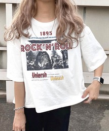 HWG_5 | HWG_5オリジナル ビッグシルエットプリントTシャツ - ROCK'N'ROLL -(Tシャツ/カットソー)