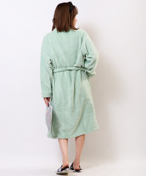 FUNALIVE（ファンアライブ）の「ORIGINLIFE マイクロファイバー バスローブ（ガウン/バスローブ・レディース・ネイビー/ブラウン/ピンク/グリーン/ラベンダー/グレー/ブラック/クリーム/ダークグリーン/ブルー/桜・FREE）」の19枚目の写真