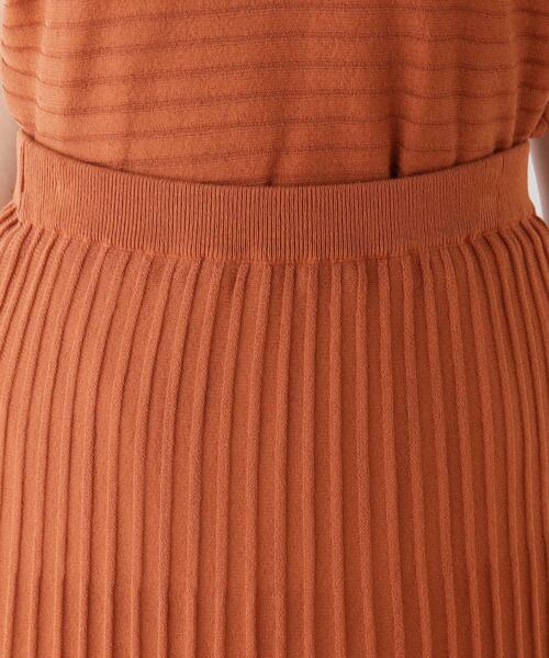 DRESKIP（ドレスキップ）の「◆シアーニットスカート（スカート・レディース・ダークオレンジ/ネイビー/サンドベージュ・04/02/03）」の7枚目の写真