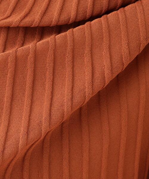 DRESKIP（ドレスキップ）の「◆シアーニットスカート（スカート・レディース・ダークオレンジ/ネイビー/サンドベージュ・04/02/03）」の9枚目の写真